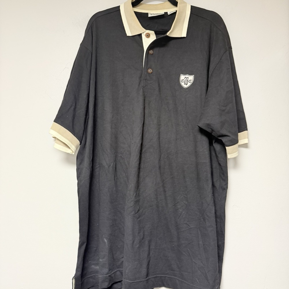 White‎ Mountain Traders Men's Black Polo Short Sleeve Size XL